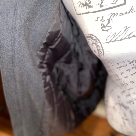 Men’s Gray Fleece Wool Jacket Big and Tall casual coats outdoor apparel - Picture 5 of 6